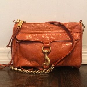Rebecca minkoff orange mini Mac bag